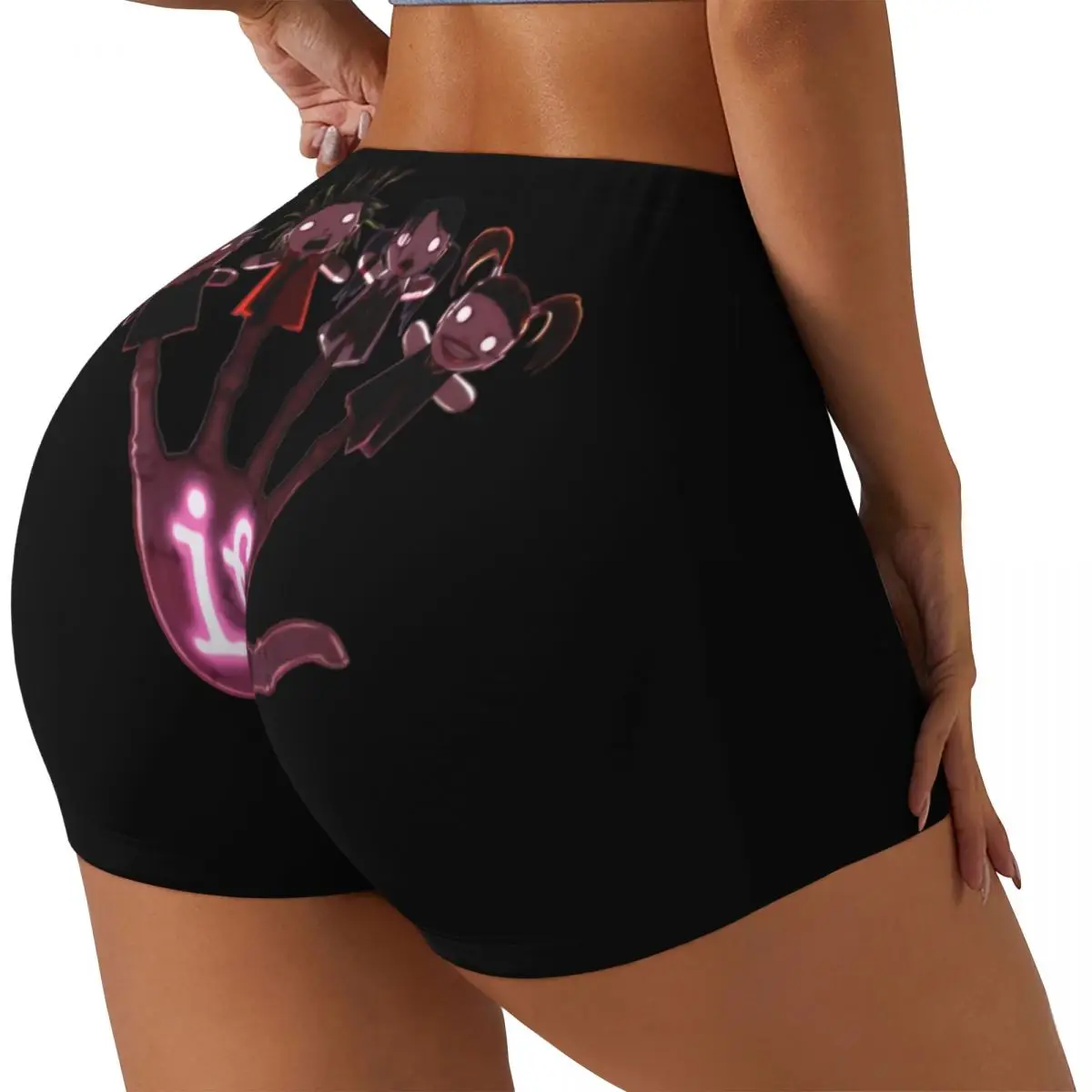 Custom If Msi Mindless Hip Hop Punk Rock Self Indulgence Biker Running Workout Shorts for Women Electro Athletic Gym Yoga Shorts