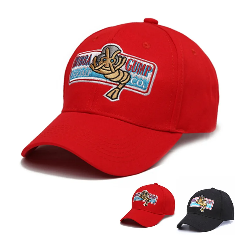 Gorra de béisbol BUBBA GUMP SHRIMP de diseño a la moda de 1994, gorras deportivas para hombres y mujeres, gorra de verano, gorra informal bordada, gorras de Forrest Gump