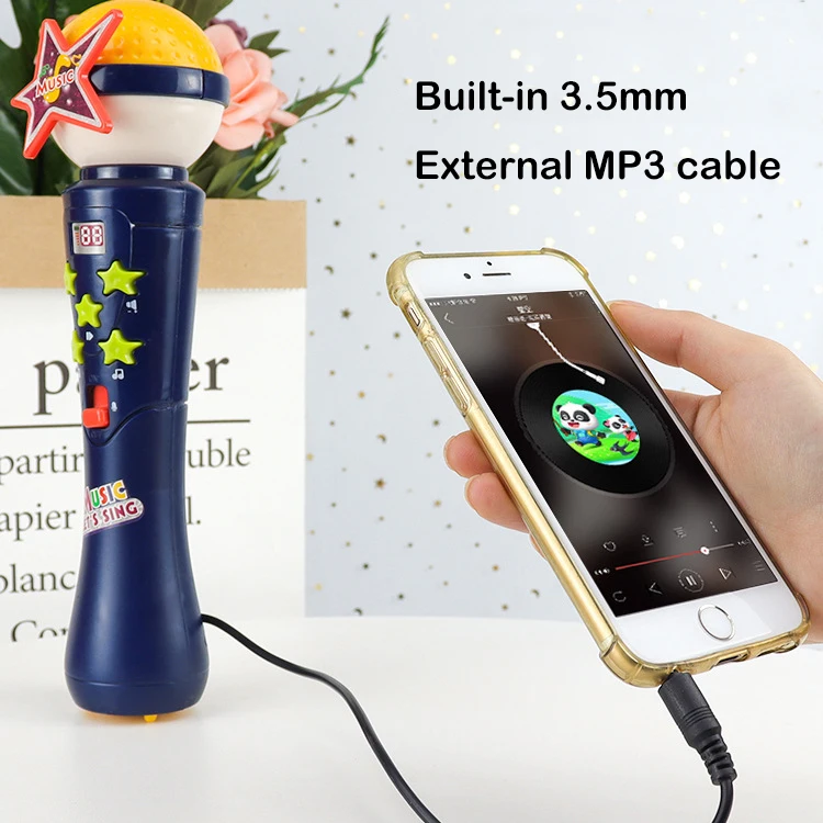 Kids Microphone Bluetooth Audio All-in-one Microphone Men And Women Baby Singing Multifunction Early Education Karaoke Toys