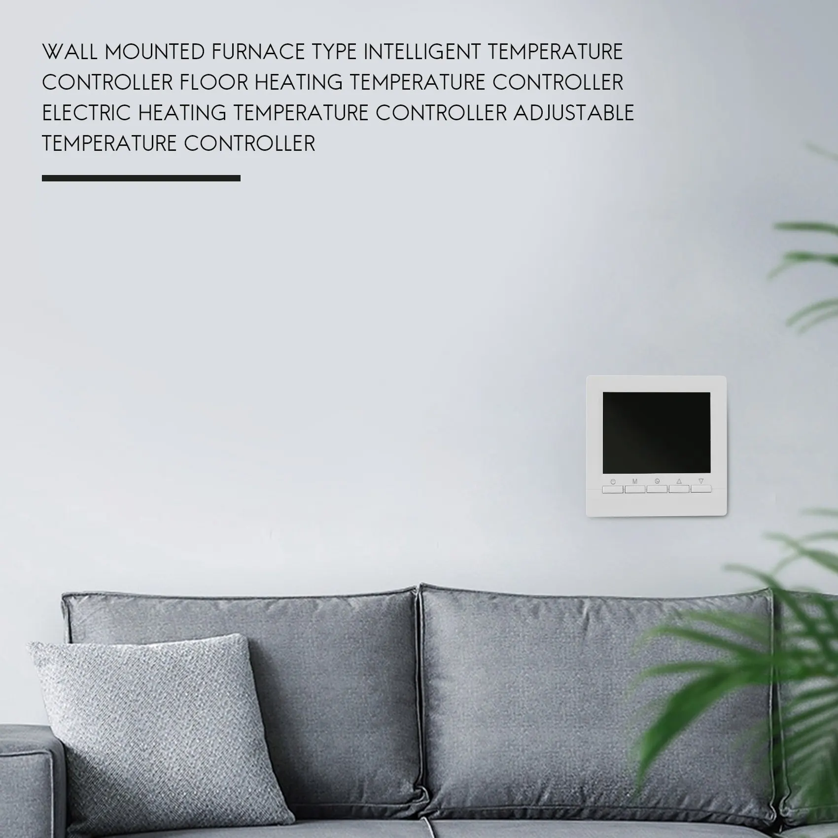 A74E-Gas Boiler Heating Thermostat Blue Temperature Regulator For Boilers Weekly Programmable