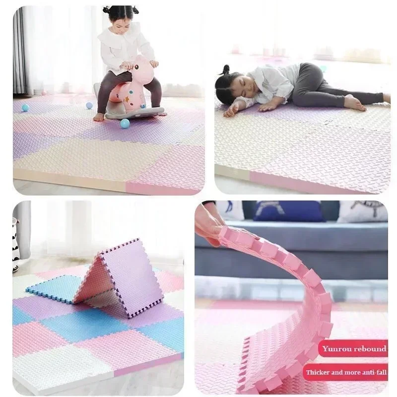 8-16PCS Baby Puzzle Floor Kids Carpet Kids Interlocking Exercise Rugs Floor Tiles Toy Carpet Baby Play Mat for Children 30x1cm