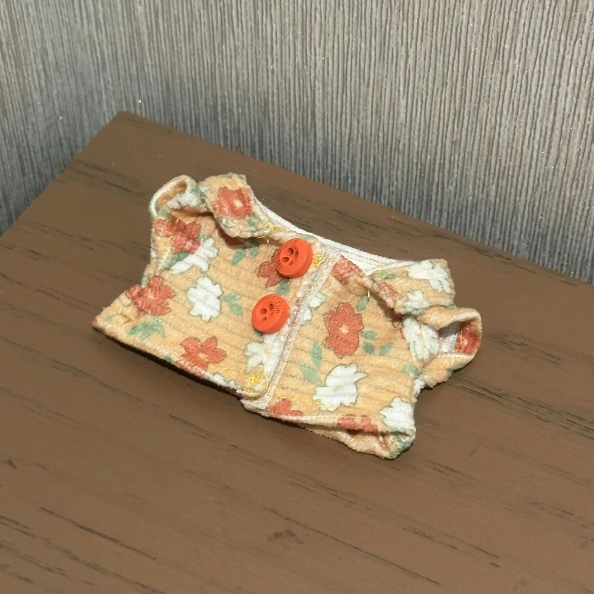 Labubu Clothes 1st-3rd Gen Labubu 17CM Labubu Floral Corduroy Shirt Jeans Fashion Clothes Labubu Plush Doll Outfits Versatile