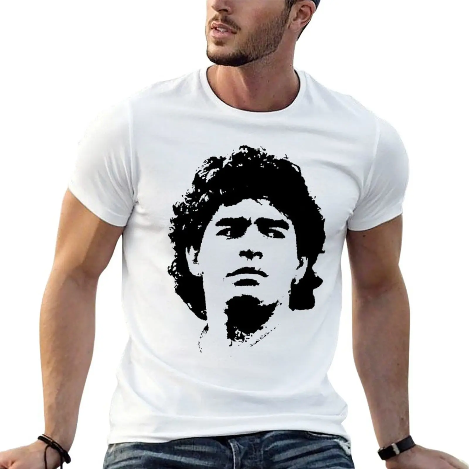 Díégò sport Márádòná Pop Art Portrait T-Shirt sublime oversized t shirt men clothing