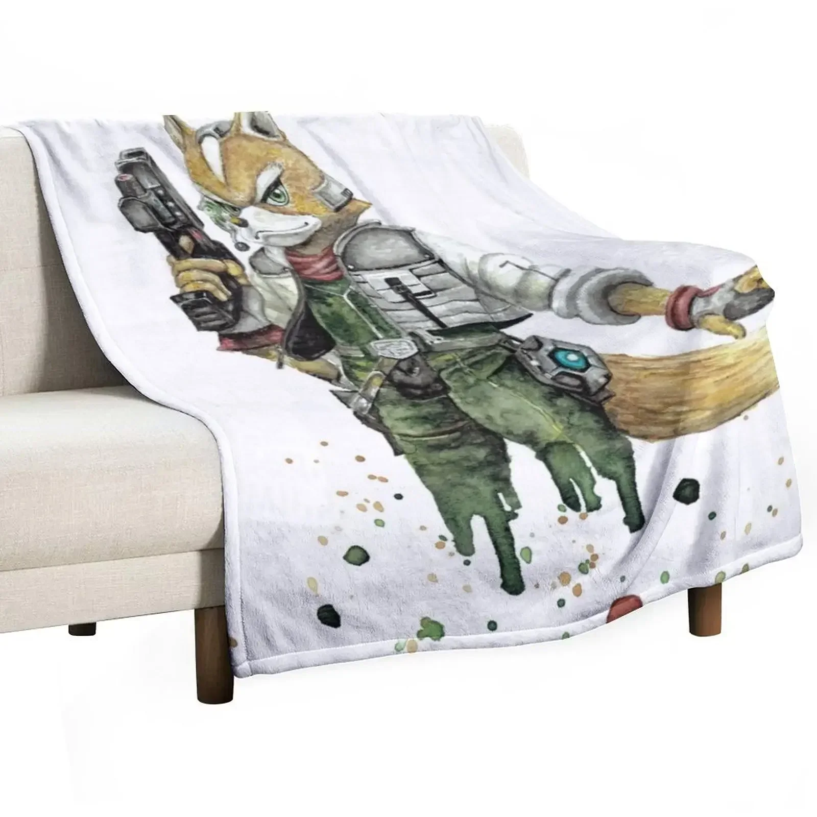 

Fox McCloud Throw Blanket Thin Soft Blanket for Summer Night Sleeping