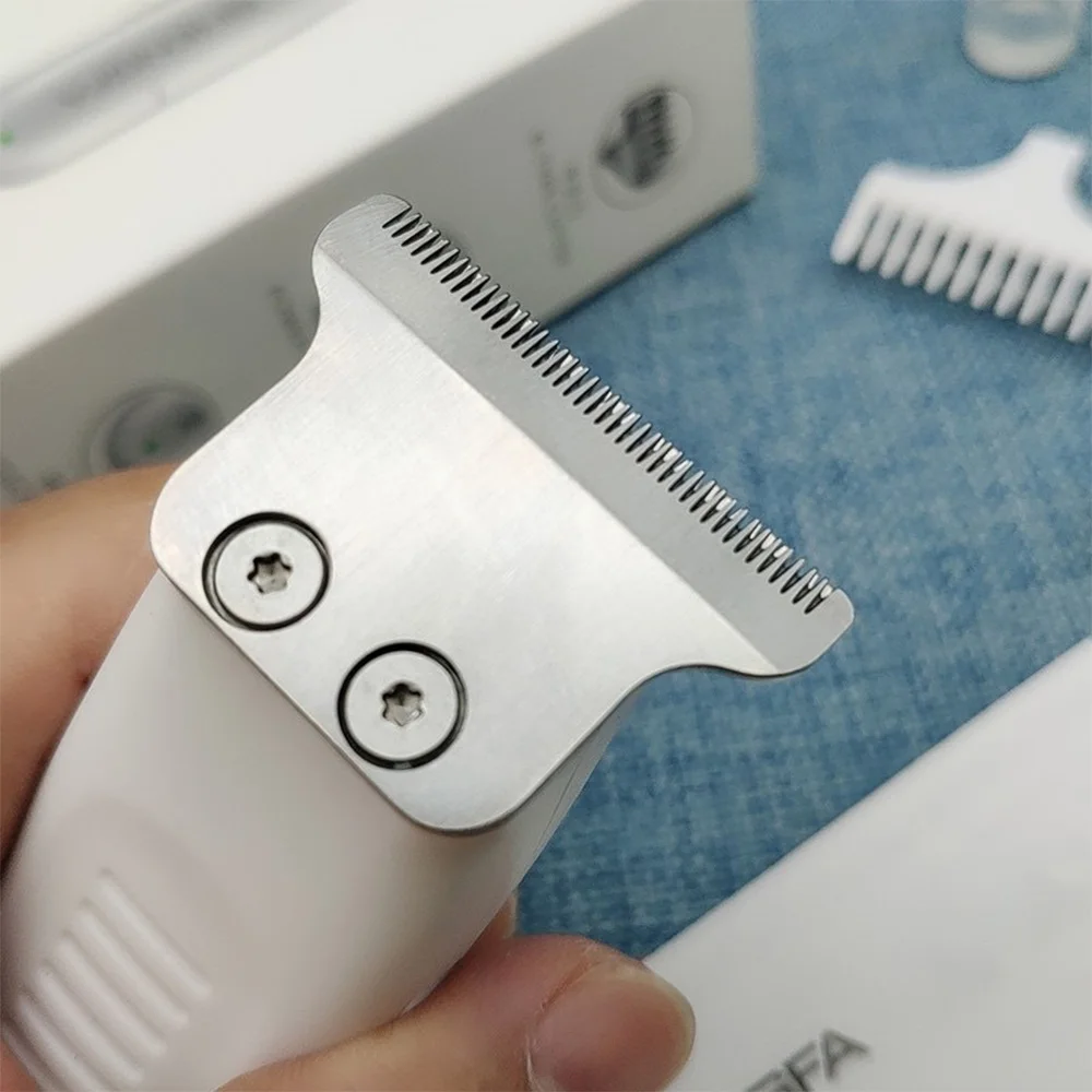 Mini Hair Trimmer 0mm T-Steel Blade Portable Rechargeable Electric Hair Clipper for Bald Head Shaving