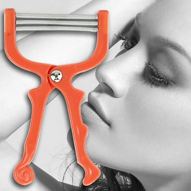 1Pc ผู้หญิง Facial Hair Remover คู่มือฤดูใบไม้ผลิเครื่องกำจัดขนสำหรับสุภาพสตรีคอใบหน้ากำจัดขนเครื่องมือ Beauty เครื่องมือเพื่อสุขภาพเครื่องมือ15*9ซม.