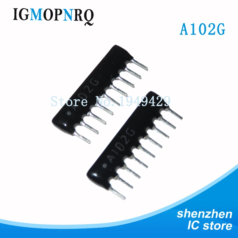 20pcs DIP exclusion 9pin 10K 1K 220 330 ohm 9 pin A103J A103G A102J A102G A221G A221J A331G A331J network resistor set