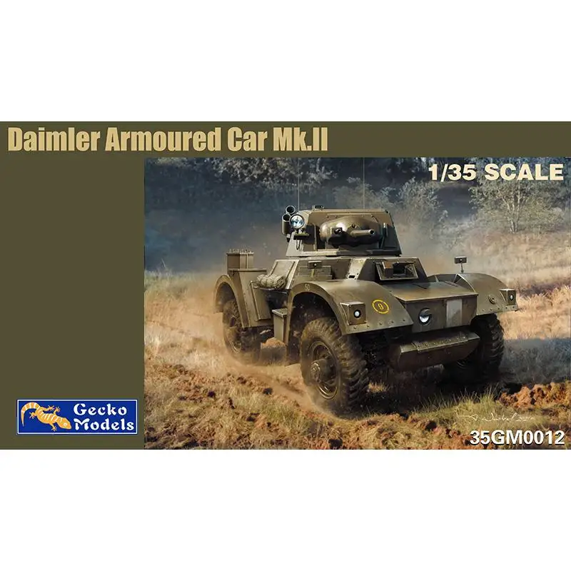 Gecko 1/35 Scale British Army Daimler Armoured Car Mk.II (WW II Version) Model Kit 35GM0012