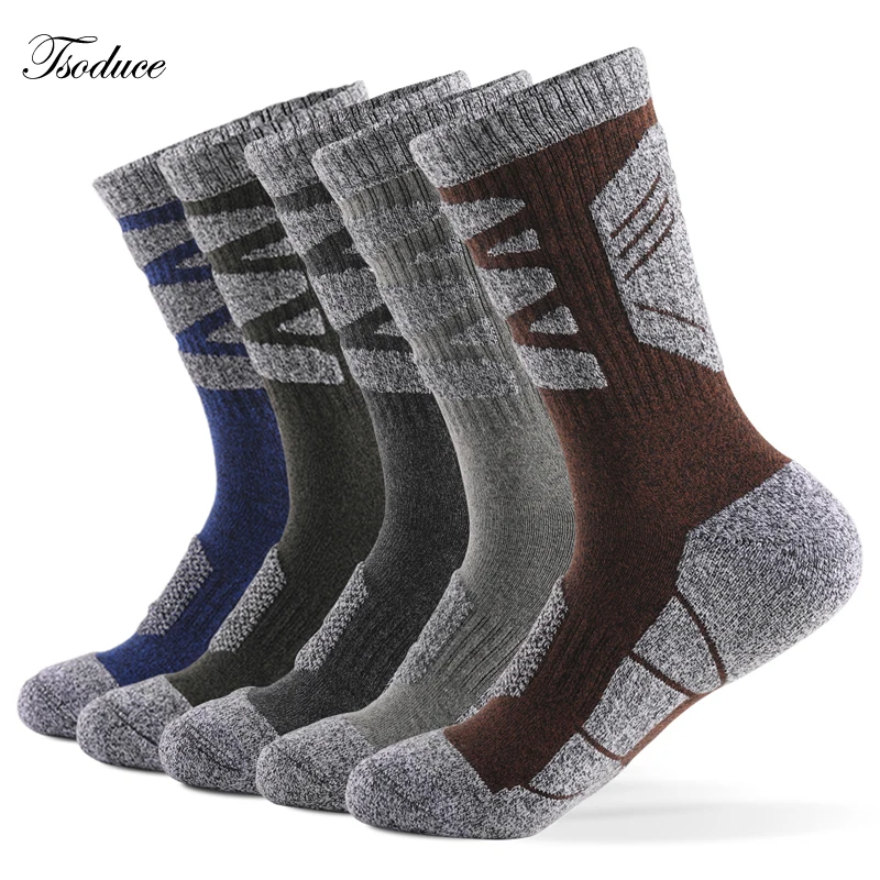 Skiing Socks Men Sweat-absorbing Winter Warm Thickened Towel Bottom Outdoor Sports Mountaineering Running Hiking Ski Socks