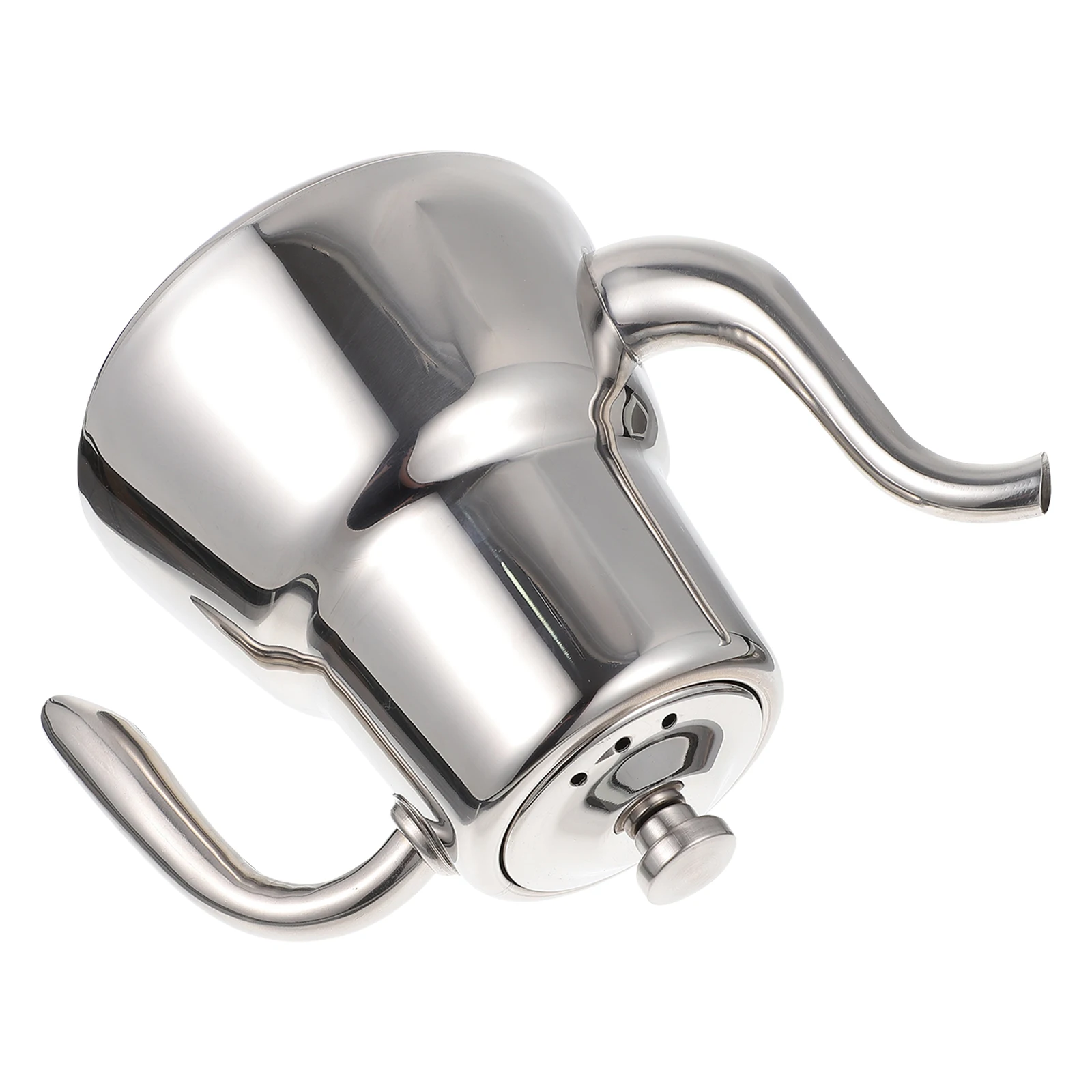 

Steel Teapot with Filter Pots Stainless for Stovetop Silver Metal Coffee Kettle