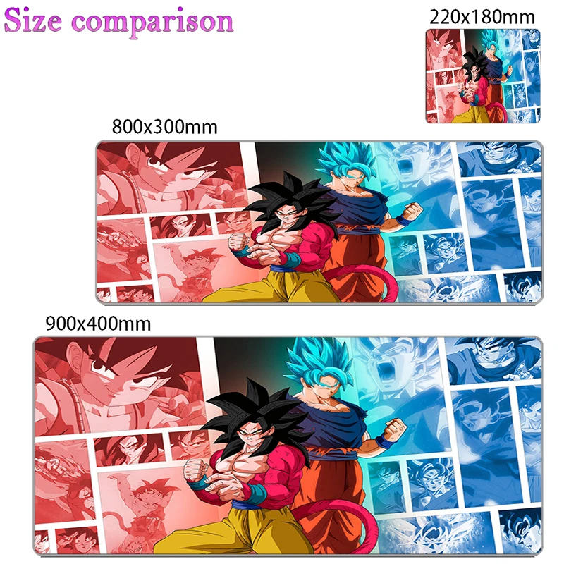 

DBZ Mouse Pad Dragon Balll Z Kawaii Gaming Accessories Notbook Computer Speed Mini Pc rug Gamer Keyboard Desk Mat Mousepad