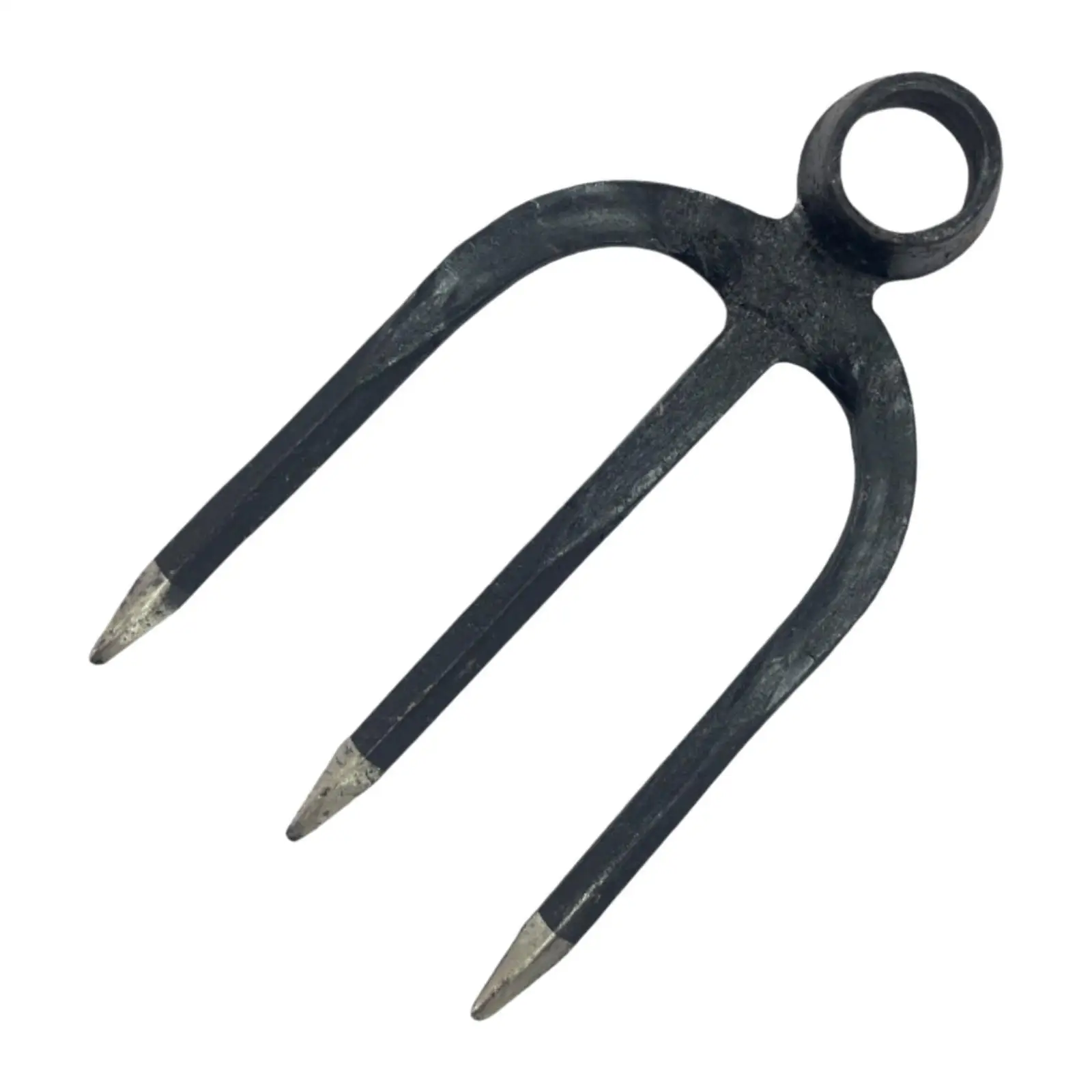Garden Hoe Fork Head Weed Puller Versatile Heavy Duty Manganese Steel Eye Hand Tool for Loosening Soil Digging Farm Lawn Yard