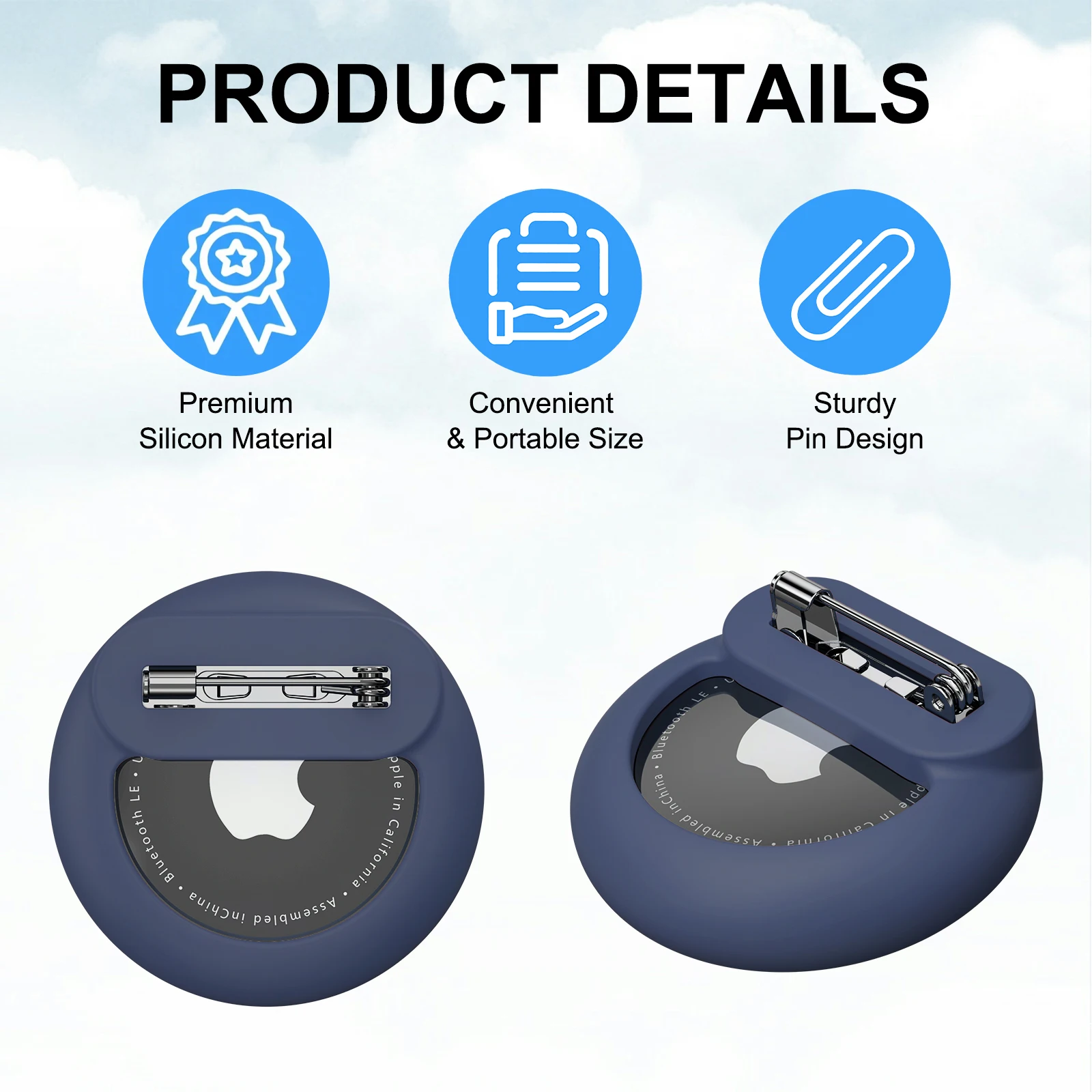 حامل سيليكون لحافظة Apple Airtag مع غطاء جهاز تعقب GPS للأطفال وكبار السن مخفي داخل حقيبة ظهر للأحذية #3