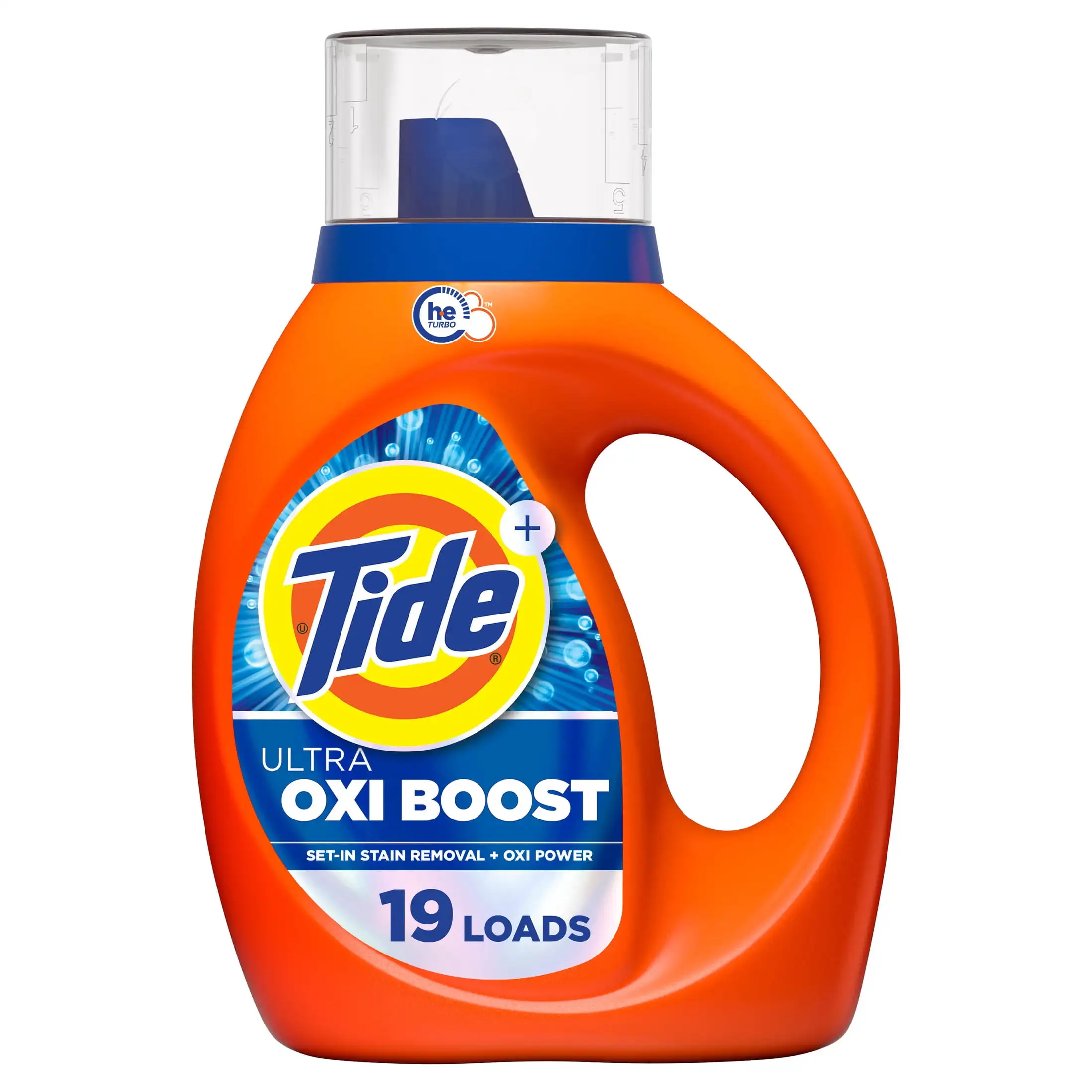 Ultra Oxi Boost Liquid Laundry Detergent, Advanced Stain‑Removing Formula,27FLoz,19 Loads
