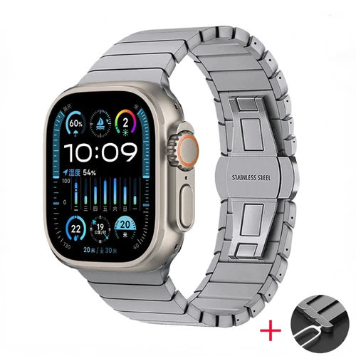 Imagen 2 del producto Correa de color titanio para Apple Watch Ultra 2 49mm Series 10 9 8 7 46mm 42mm 45mm 41mm pulsera iWatch 6 5 4 SE2 44mm 40mm