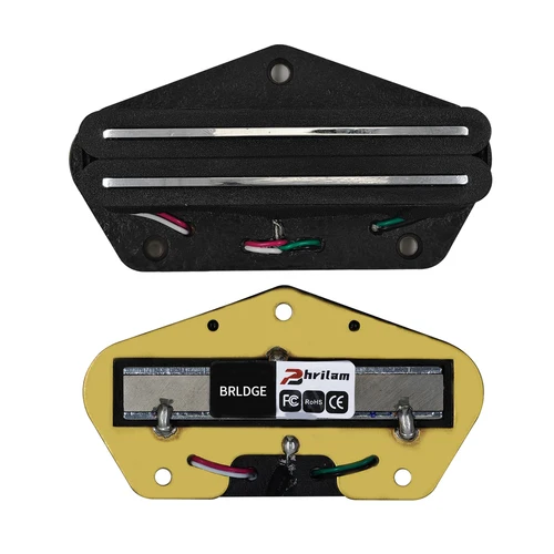 PHRILAM Alnico5 Hot Rail TL pastilla de puente Humbucker de tamaño de bobina única 6,2/9,0/12K para guitarra eléctrica FD TL