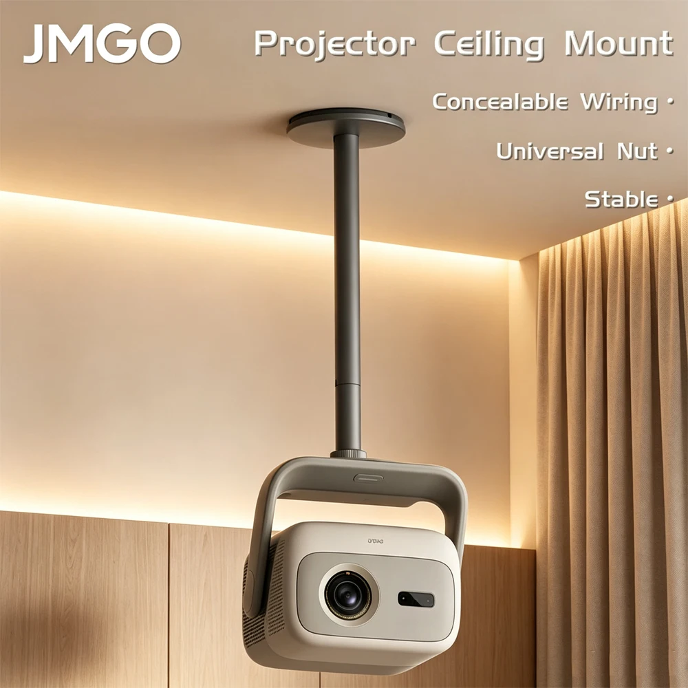 JMGO Projector Hanger Ceiling Mount for Nano / Nano2 / N1 Series / N3 Projector with Concealable Wiring & Adjustable Length