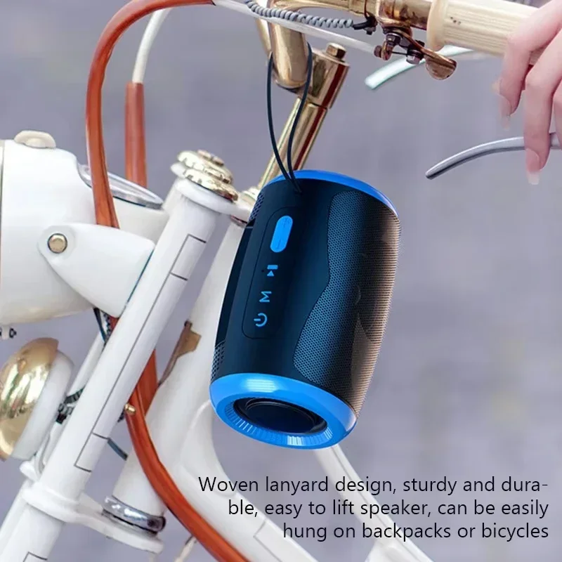 مكبر صوت محمول TSN-1 سماعات بلوتوث 5.3 لاسلكية مع قرص TWS ستيريو FM/SD/USB/وضع مساعد مقاوم للماء للصوت Hifi خارجي #6