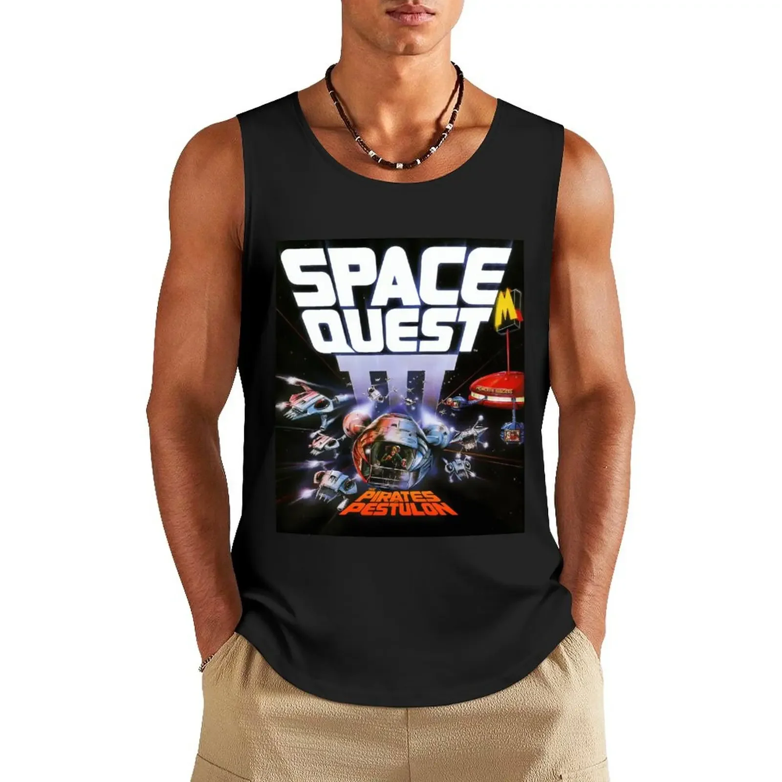 

Classic Game Covers - Space Quest 3 Tank Top training weight vest sleeveless vests