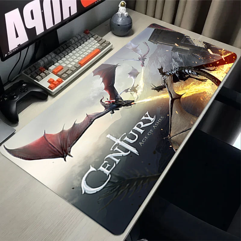 Anime Mouse Mat Ashes Of The Century Computer Keyboard Mat Large Gaming LOL,Genshin Impact Mousepad XXL Rubber Non-Slip Desk Mat