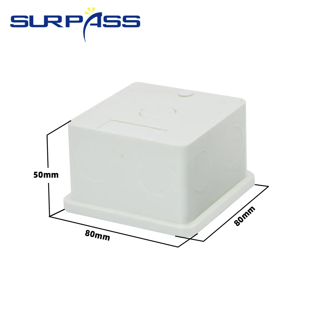調整可能な内部取り付けボックス,86x80mm x 50mm (86mm) 設置型スイッチおよび壁アンプ用ミュージックパネルワイヤー