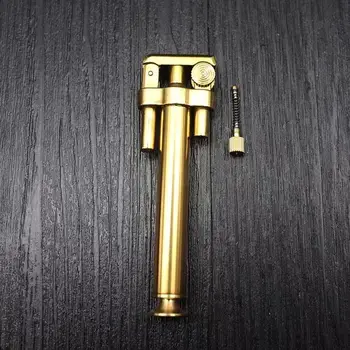 Nový dvojitý spínač zapalování butanového plynu, kovový větruodolný kuřácký doplněk, butanové pomůcky, dárek pro muže 8 nejlepší prodej Zapalovač Kuboy - №7