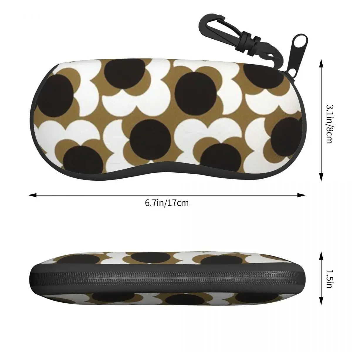 Custom Orla Kiely Wallpaper Glasses Case Fashion Flowers Floral Retro Shell Eyeglasses Case Sunglasses Box