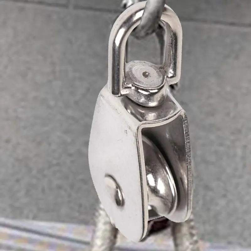 Single Pulley Block Wire Rope Crane Pulley Stainless Steel Pulley Blocks Versatile Rust-Proof M15/M50 Lifting Single Pulley For