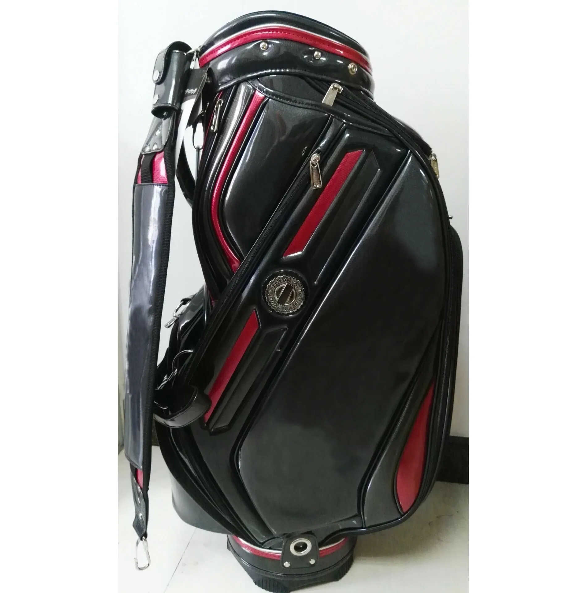 Waterproof Custom Travel Sports Golf Bag 100% Crystal PU Leather