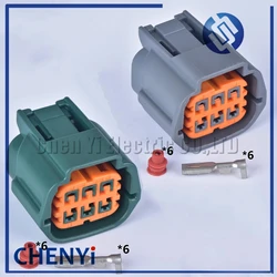 6 pin car waterproof connector plug female throttle wiring harness cable connector 6189-0766 6189-110 For Nissan TEANA
