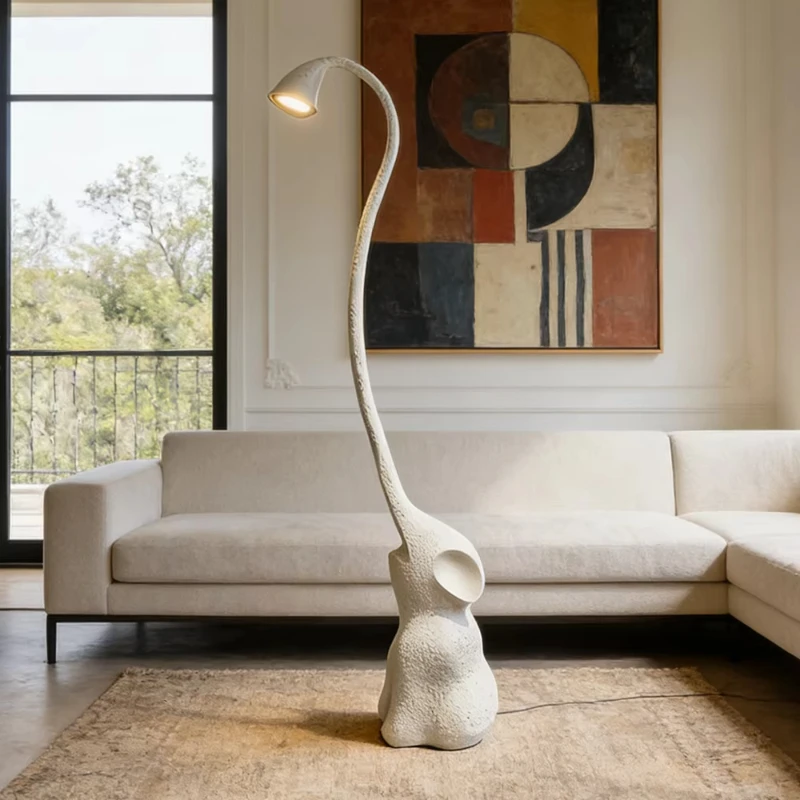 

Modern luxury elephant trunk floor lamp creative art standing lamp Nordic living room decorative sculpture lamp
