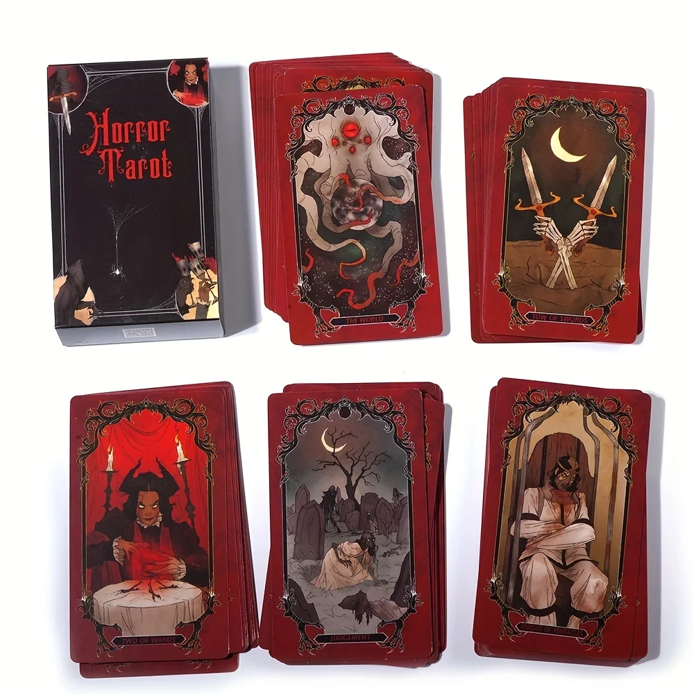 Carte dei tarocchi Horror inglese Fun Deck Table divinazione Fate giochi da tavolo