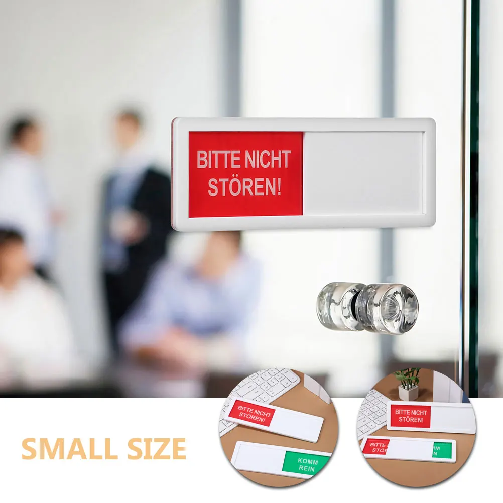 

Sliding Door Sign Privacy Indicator Sturdy Hanger Clean Man Doorplate Restroom Vacant Signboard Office
