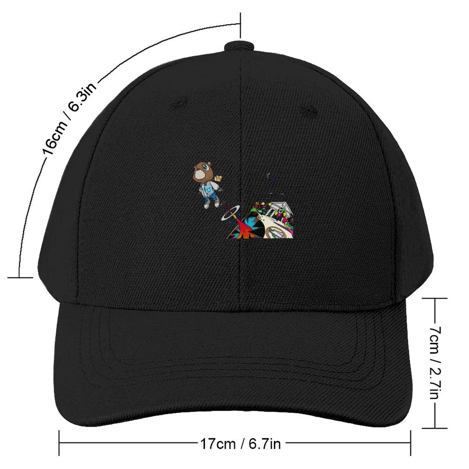 Kanye Graduation Bear Baseball Cap Snapback Cap Hat Man Luxury birthday Sun Hats For Women Men's