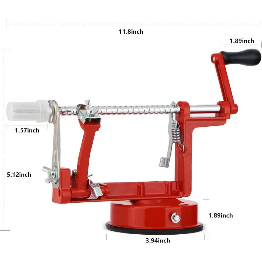 Appelschillerboor met roestvrijstalen messen voor efficiënt fruit snijden en kernverwijdering Ideaal keukengereedschap voor bakken