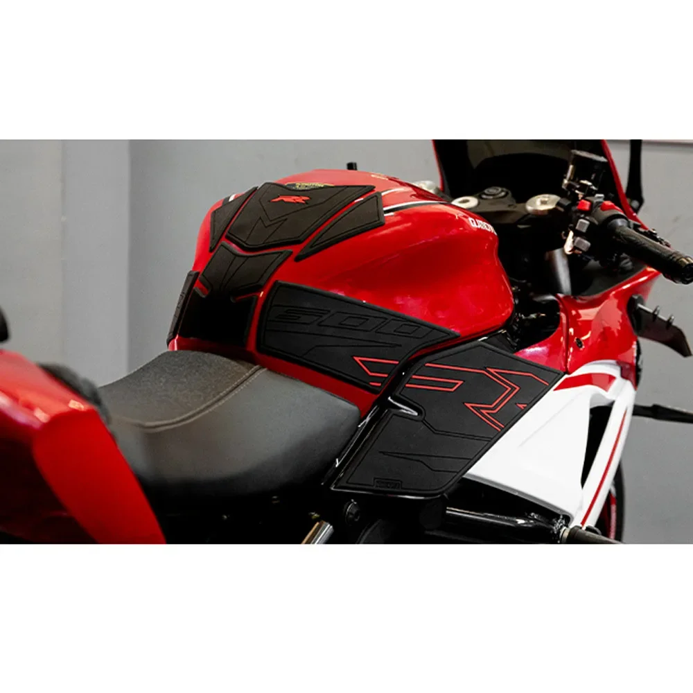 Motorcycle Side Fuel Tank Pads Protector Stickers Decal Gas Knee Grip Traction For QJMOTO SRK600RR 600RRSRK SRK 600 RR SRK 600RR