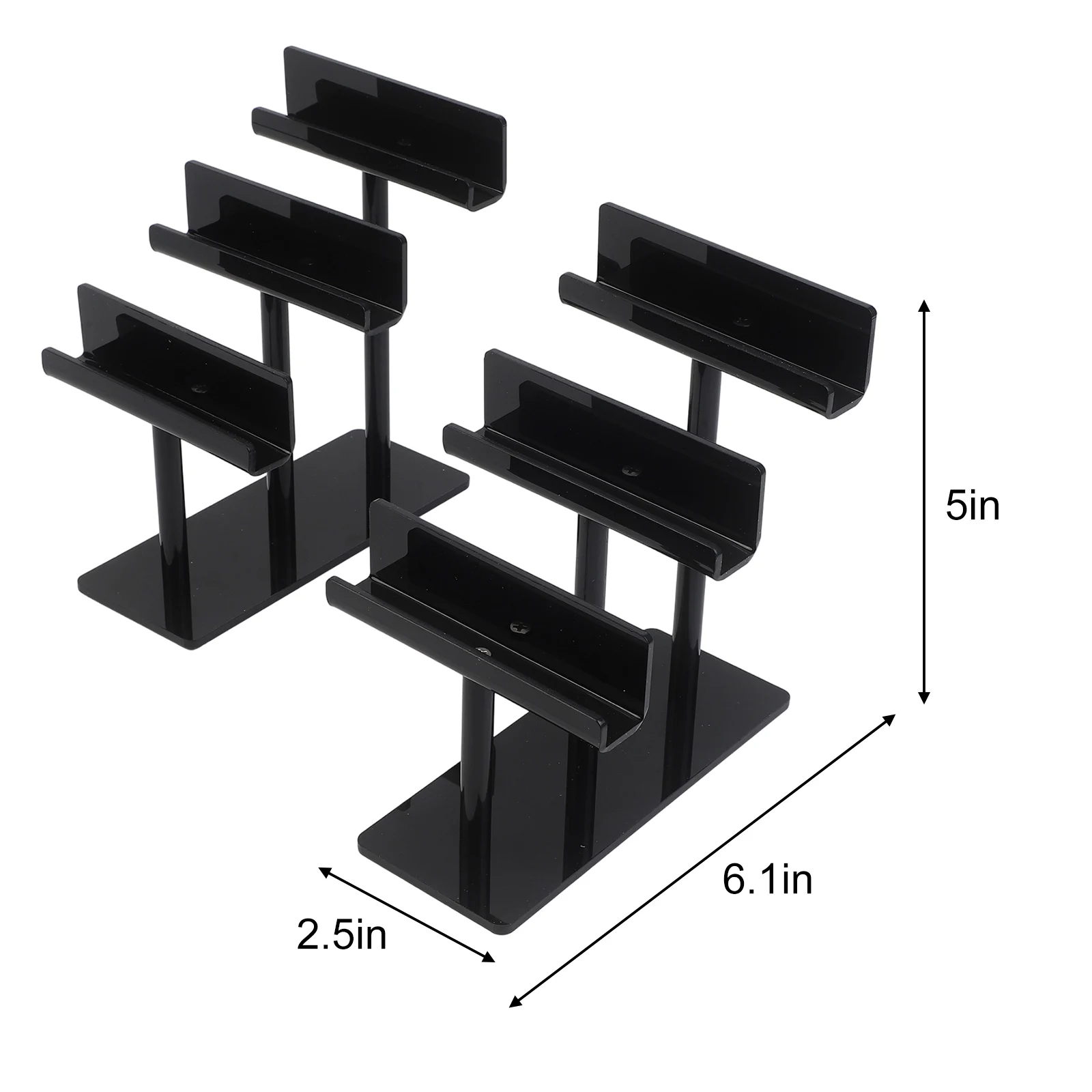 Eyewear Storage 3-Tier Organizer Eyewear Organization 2.56 X 6.1 X 5 Inches Acrylic Sunglasses Organizer Compact Size