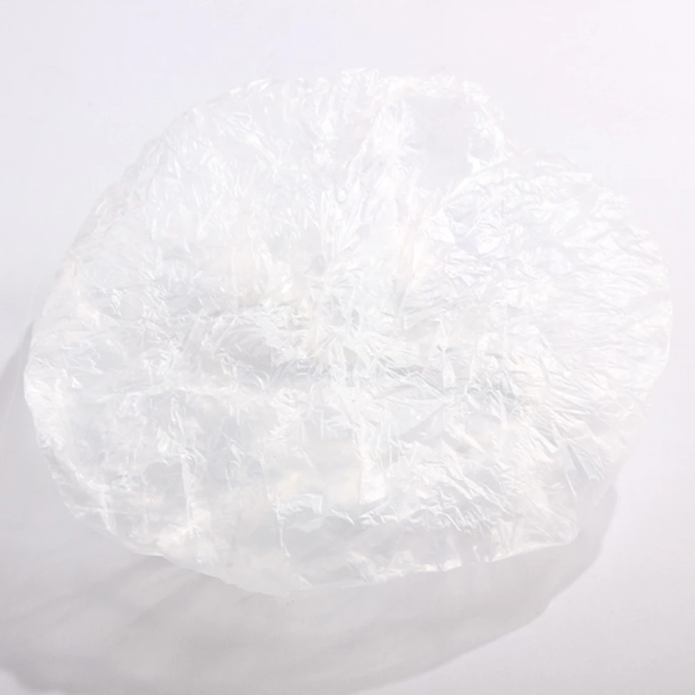 50 قطعة قبعة استحمام مرنة للاستعمال مرة واحدة لصالونات الشعر مقاومة للماء قبعة استحمام للفنادق #6