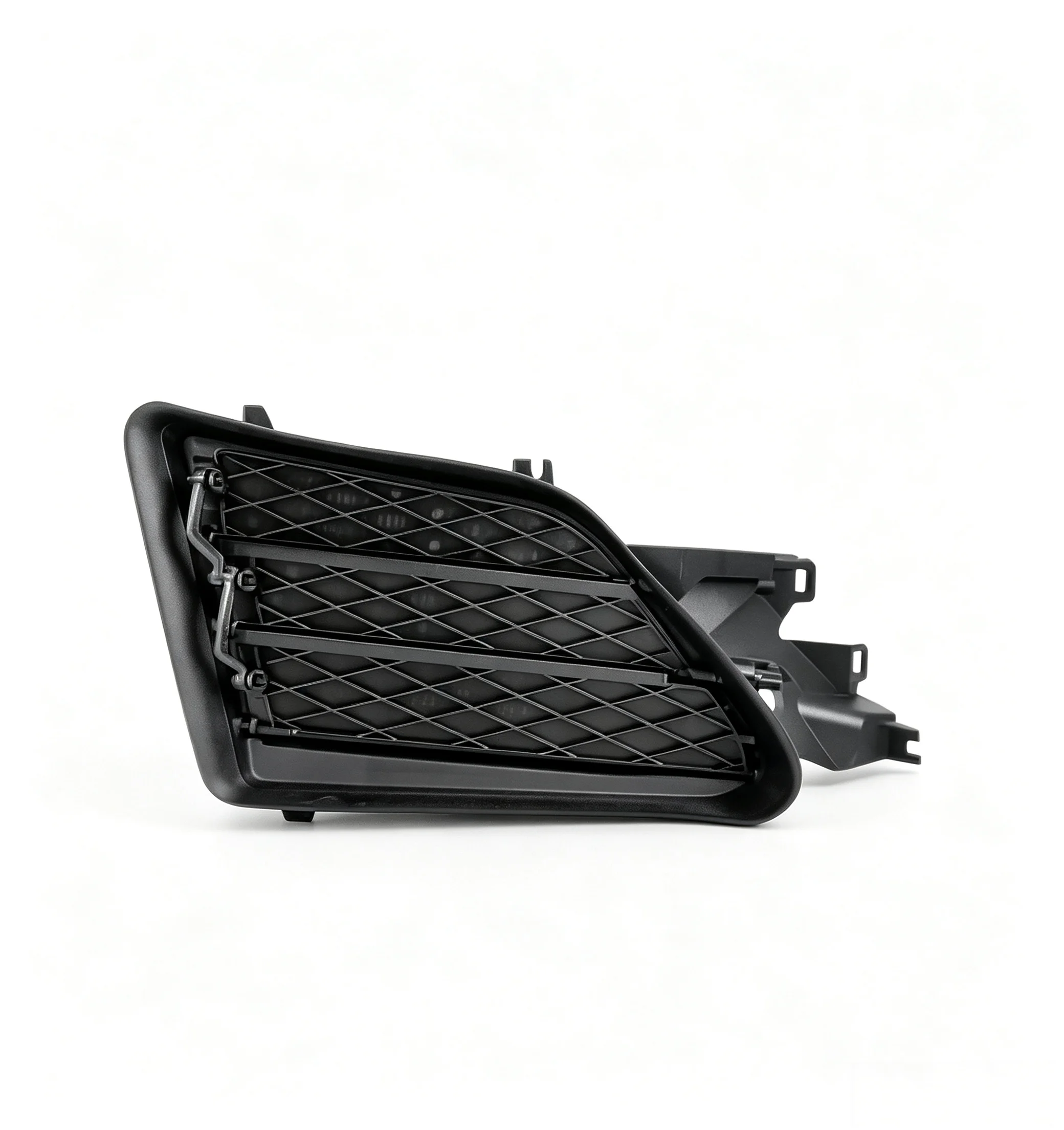 For Tesla Model S 2016-2021 Front Bumper Side Active Shutter Grille Fog Lamp Housing 1057851-00-J 1058007-00-J, Fog Light Frame