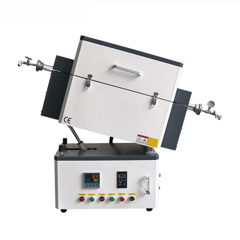 

1200 degree tilt rotating tube furnace vacuum atmosphere high temperature laboratory quartz tube converter manufacturer