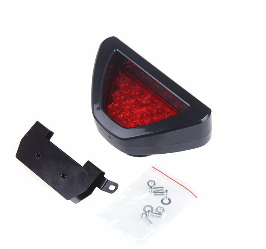 Led brake higt lights Universal Sporty F1 Style Triangle car styling LED Rear Stop Brake Light RED Car Accessories