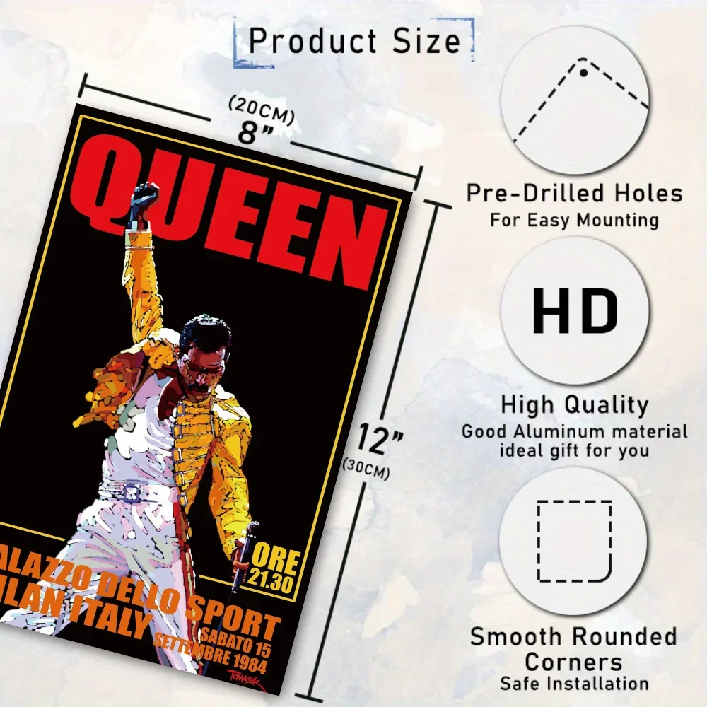 علامة قصدير روك رول كلاسيكية عتيقة ، ملصق موسيقى ، لوحة زخرفية ، لوحة معدنية للرجل ، كهف ، نادي ، منزل ، ديكور جداري #6