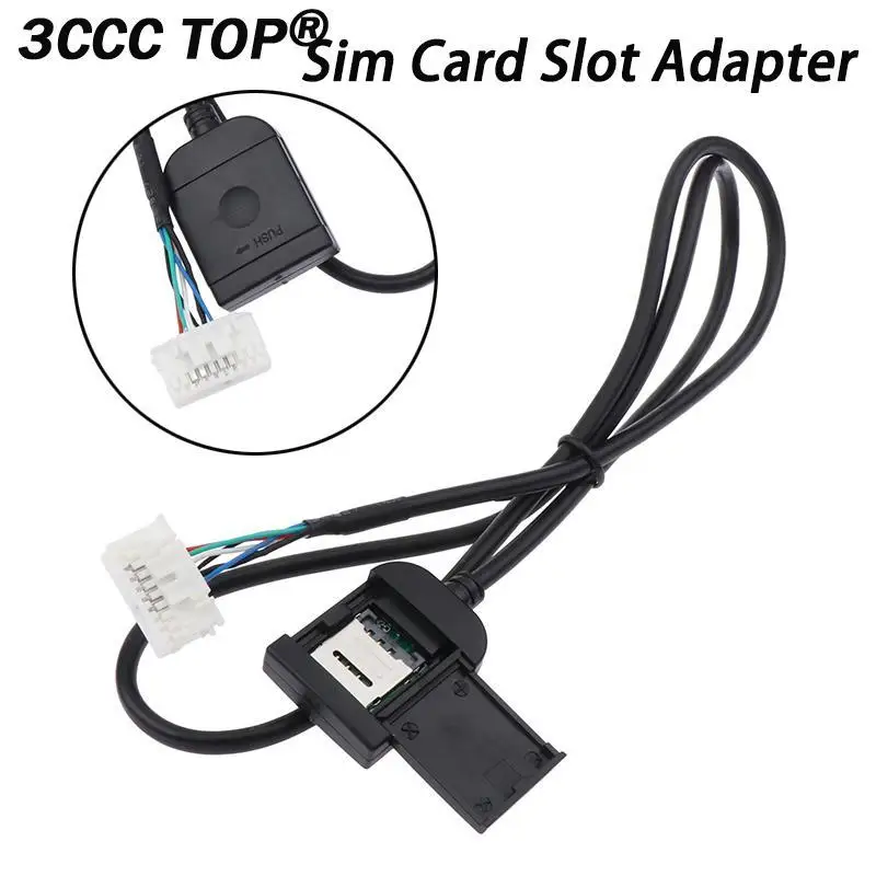 1PCS Sim Card Slot Adapter For Android Radio Multimedia Gps 4G Cable Connector Accsesories 20 Pin Wires Replancement Part