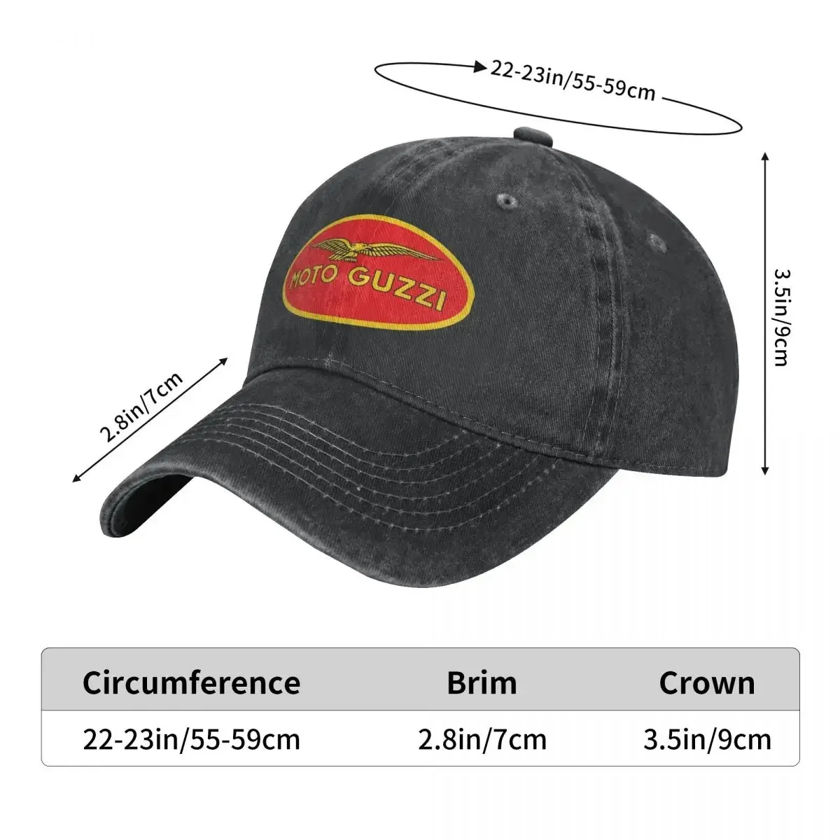 Racing MOTO GUZZI MOTORCYCLE Motor Rider Baseball Cap Outfits Vintage Distressed Cotton Dad Hat for Men Women Hats 