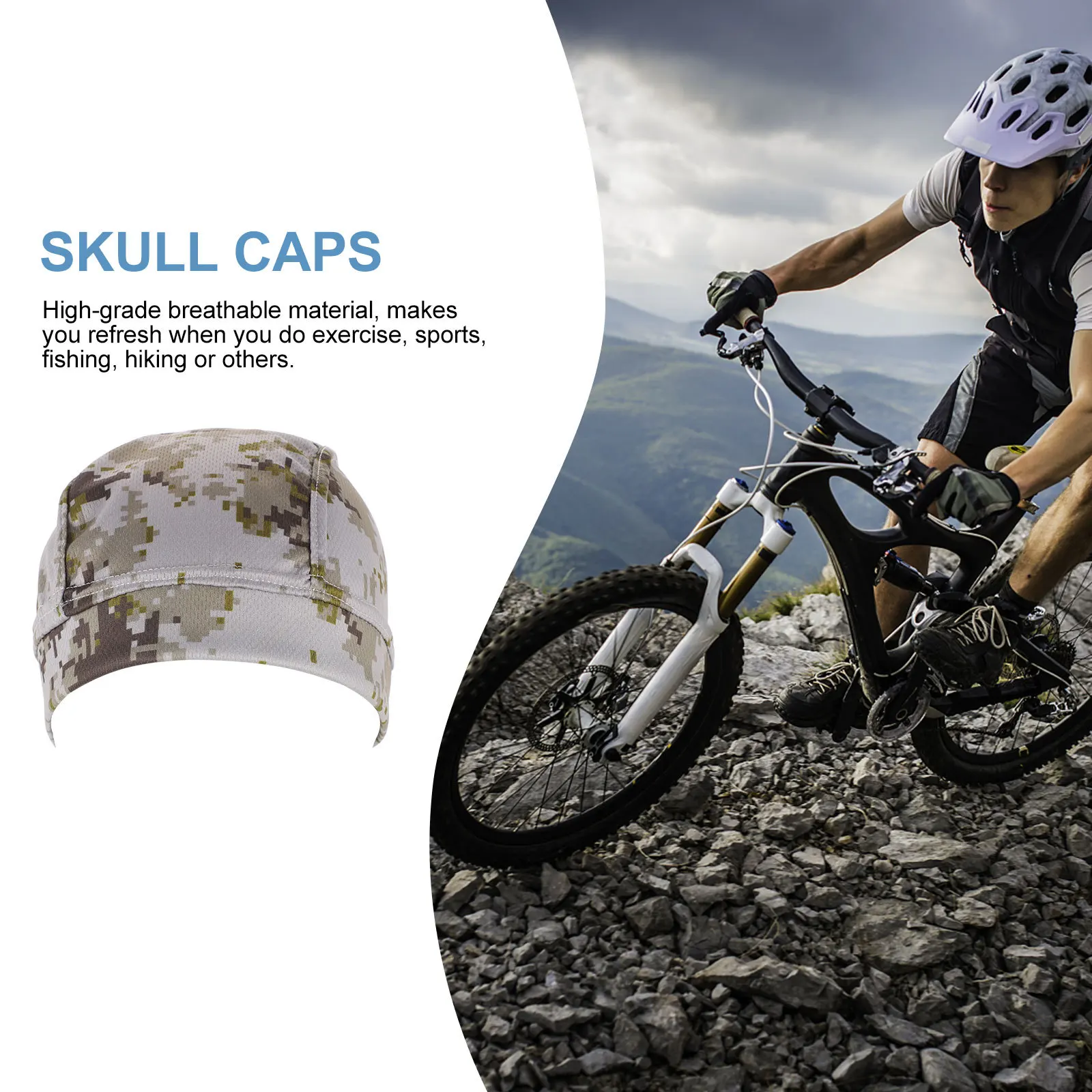 

Camo Liner Breathable Lightweight Inner Cover for Bike Motorcycle Cycling Snowboard Helmets Comfortable Warm Unisex