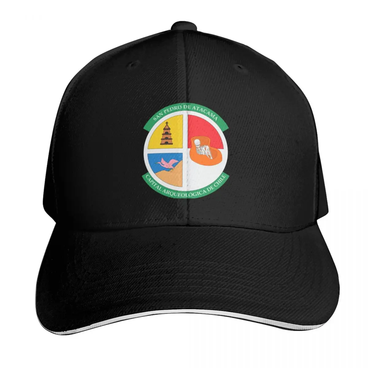 Coat of Arms of San Pedro de Atacama, Chile Baseball Cap Casual Daily Wear Quick Dry Performance Cotton Twill Breathable