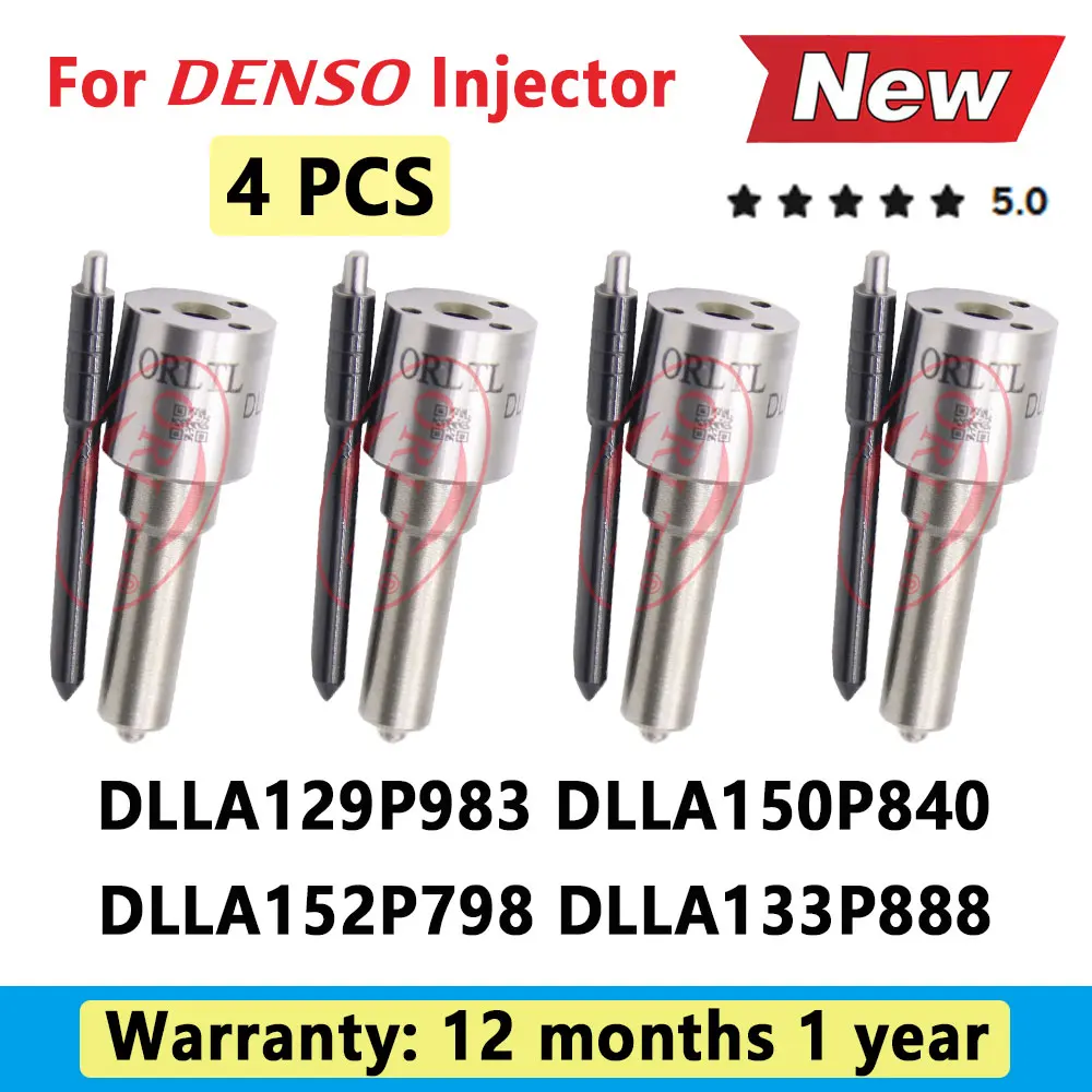 

4 PCS ORLTL New DLLA129P983 DLLA150P840 DLLA152P798 DLLA133P888 Diesel Injector Nozzle for Denso DLLA 129 P983 DLLA 150 P840