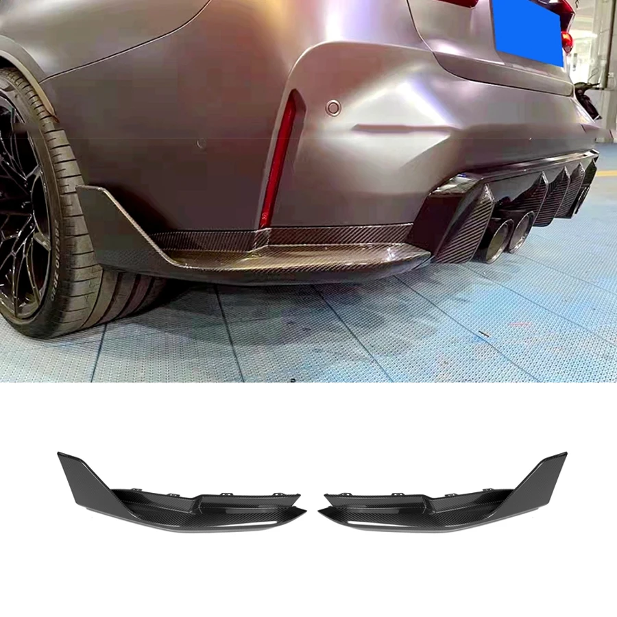 Rear Diffuser Lip Splitters Rear Bumper Carbon Fiber For BMW G82 G83 M4 G80 M3 2021 UP MP Style