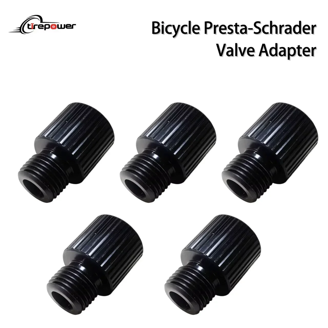 Ctrepower Presta Valve Adapter Convert Presta to Schrader Inflate Tire Using Standard Pump or Air Compressor