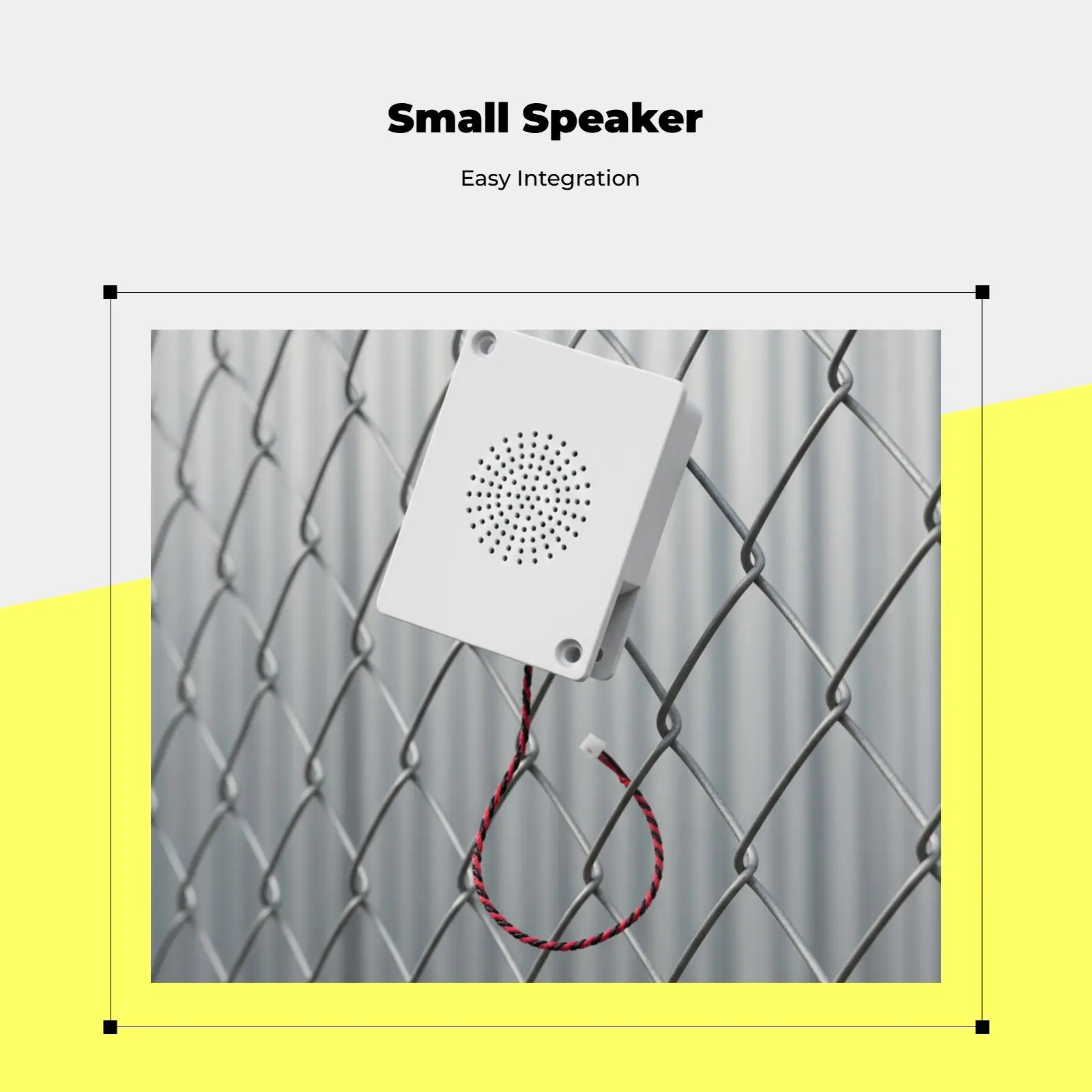 Versatile Outdoor Alarm Speaker Compatible with Alarm Systems for Yard Gate Garage Security